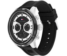 Laikrodis TOMMY HILFIGER 1792074. Kvarcas, Juoda Spalva. Vyriški.