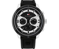 Laikrodis TOMMY HILFIGER 1792074. Kwarcowy, Kolor juoda. Mężczyzna.