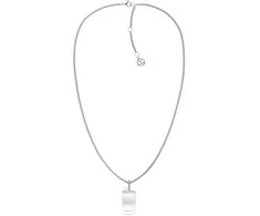 Tommy Hilfiger Moteriškas plieno karoliai su kristalais šuns etikete 2780861