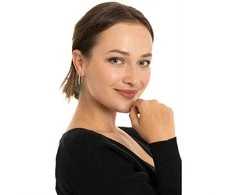Troli Timeless steel oval earrings VAAXF342S