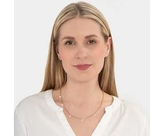 Troli Blizgantis auksu dengtas karoliai su briaunuotais kristalais