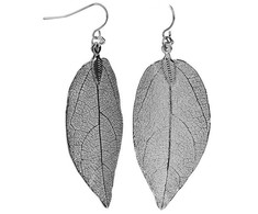 Troli Copper earrings Laurel leaves