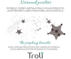 Troli Virvelinė apyrankė su begalybės raudonu / plienu