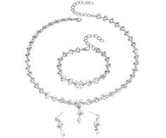 Troli Dazzling crystal jewelry set (pakabukas, bracelet, earrings)