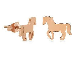 Troli Puikūs bronziniai auskarai Horse