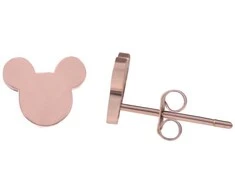 Troli Dizaino rožinio aukso auskarai Mickey Mouse