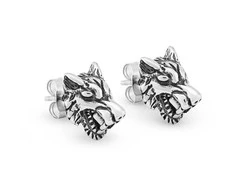 Troli Design steel earrings Tiger KS-146