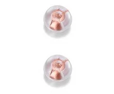 Troli Auskarų užsegimas - 2 poros Silicone Rose Gold