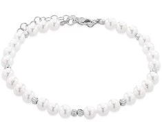 Troli Elegantiška apyrankė su sintetiniais perlais VSB0179S