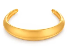 Troli Elegant solid bracelet made of auksinis-plated steel Gold