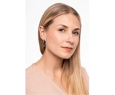 Troli Madingi apvalūs plieniniai auskarai