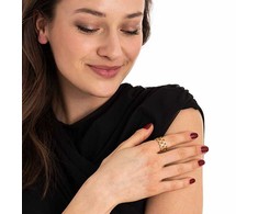 Troli Fashionable juodas steel ring