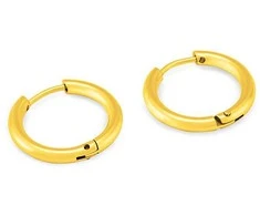 Troli Gold-plated hoop earrings KS-156