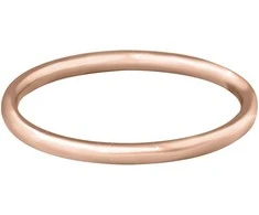 Troli Gold-plated minimalist rose auksinis ring