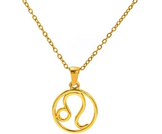Troli Gold-plated steel pakabukas Lion (chain, pendant)