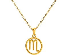 Troli Gold-plated steel pakabukas Scorpio (chain, pendant)