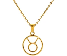 Troli Gold-plated steel pakabukas Taurus (chain, pendant)