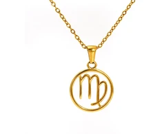 Troli Gold-plated steel pakabukas Virgo (chain, pendant)