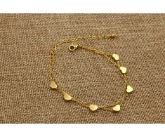 Troli Širdies apyrankė iš paauksuoto plieno