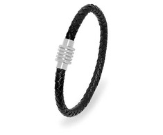 Troli Juodas leather bracelet for men Leather