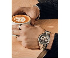 Troli Modern auksinis-plated steel bracelet Kostka/Venezia