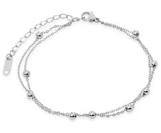 Troli Modern steel bracelet Globe Sidabrinis