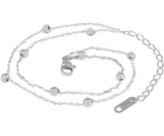 Troli Modern steel leg chain Globe Sidabrinis