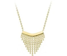 Troli Modernus plieno karoliai su Chains Gold ornamentu