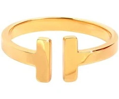 Troli Open auksinis-plated steel ring