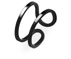 Troli Original juodas steel open ring