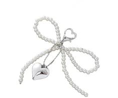 Troli Pearl handbag pendant Bow with heart