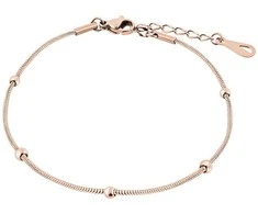 Troli Rose auksinis-plated anklet with Hadek balls
