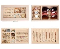 Troli rusvai gelsvas jewelry organizer
