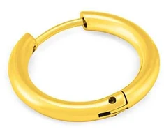 Troli Single auksinis-plated hoop earring made of steel