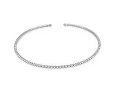 Troli Solid steel pakabukas with clear zircons Sidabrinis