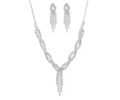 Troli Sparkling jewelry set with crystals (pakabukas, bracelet, earrings)