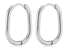 Troli Timeless steel oval earrings VAAJDE201253-2-S