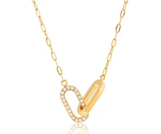Troli Timeless women's pakabukas with zircons Gold