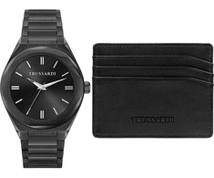 Laikrodis TRUSSARDI R2453156007. Kwarcowy, Kolor juoda. Mężczyzna.