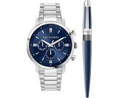 Laikrodis Trussardi dovanų rinkinys T-Couple + rašiklis R2453147018 SET