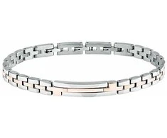 Trussardi Prabangi plieninė dvispalvė apyrankė T-Steel TJAXV02