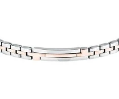 Trussardi Prabangi plieninė dvispalvė apyrankė T-Steel TJAXV02