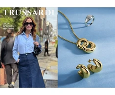 TRUSSARDI TJAXA05 Papuošalai. Auskarai, Auksinė Spalva. Moteris.
