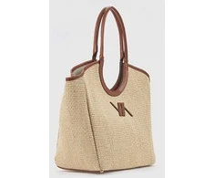 Verde Women's 2-in-1 handbag 16-8490 beige