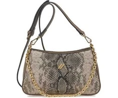 Verde Dámská crossbody kabelka 16-8177 Animal Print Taupe
