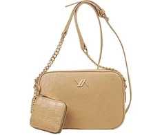 Verde Women's 2-in-1 crossbody bag 16-7924 beige