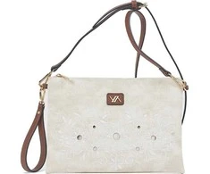 Verde Women's crossbody bag 16-8607 ivory