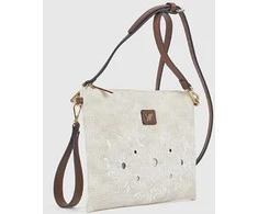 Verde Women's crossbody bag 16-8607 ivory