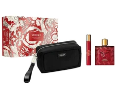 Kvepalų rinkinys vyrams Versace Eros Flame (EDP 100 ml + EDP, 10 ml + kosmetinė)