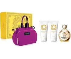 Versace Eros Pour Femme (Rinkinys Moterims) EDP 100ml + Losjonas kūnui 100ml + Dušo želė 100ml + Kosmetinis krepšelis